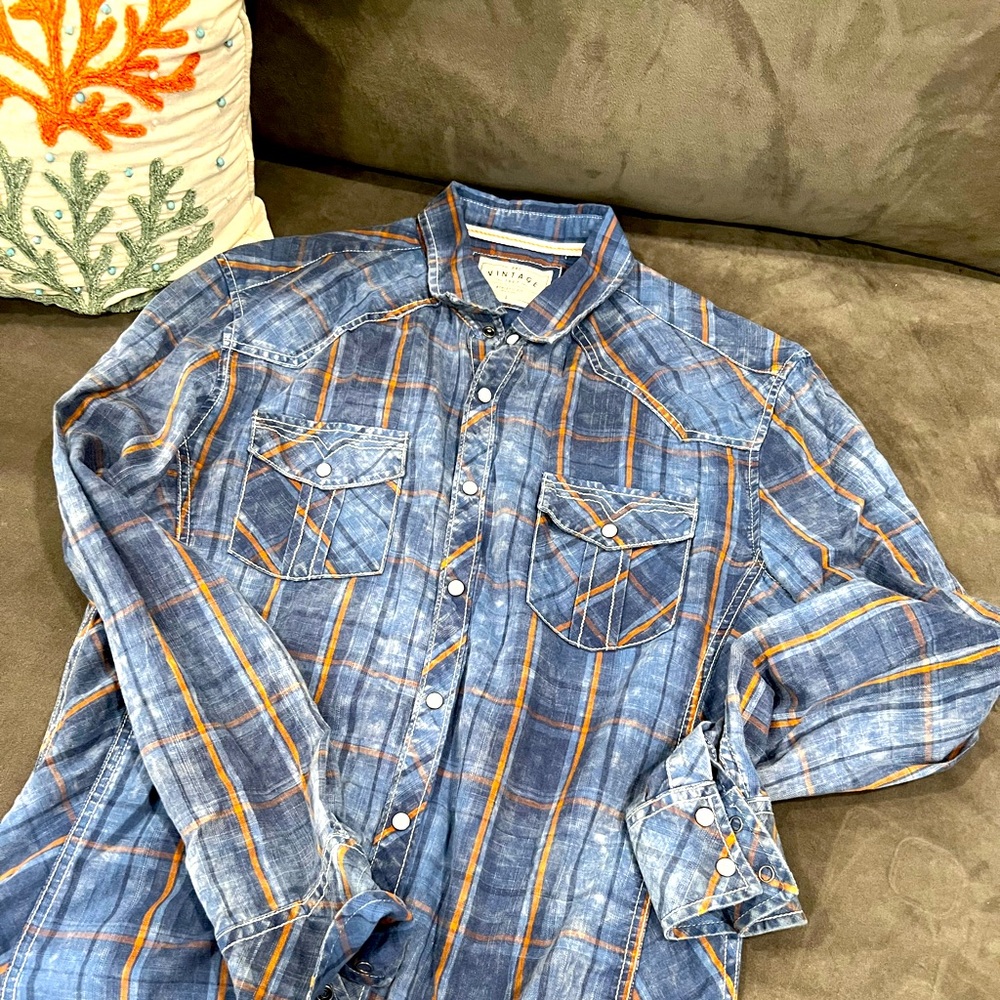 Mens Large BKE Vintage Button Down